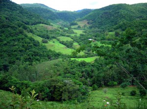 Neste vale ficavam as terras de Giovanni Marco Piovesan